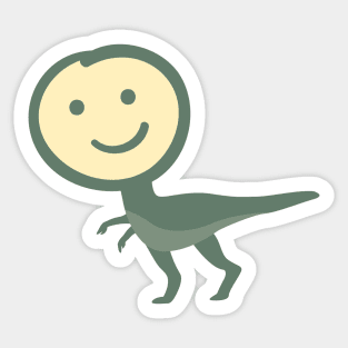 T-Rex Smiley Face Sticker